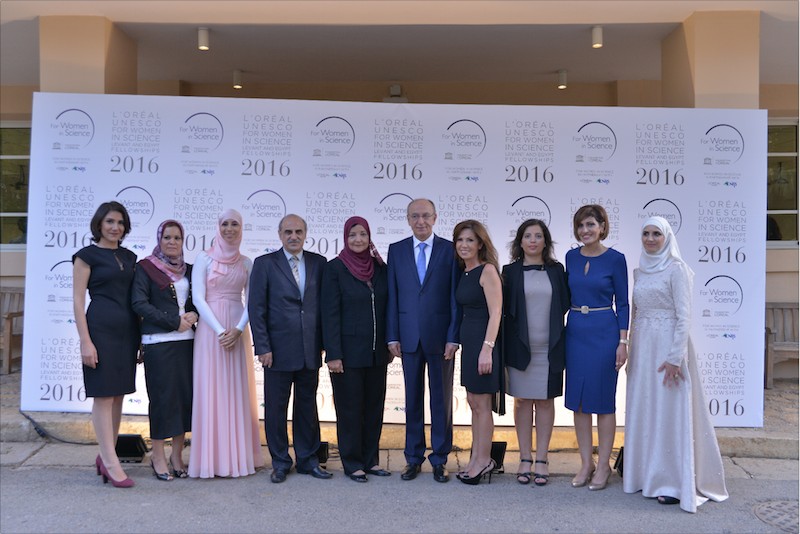 Under the patronage of Mrs. RandaAssi Berri,L’Oréal -UNESCO For Women in Science regional program honour edits 2016 fellows from the Levant countries and Egypt